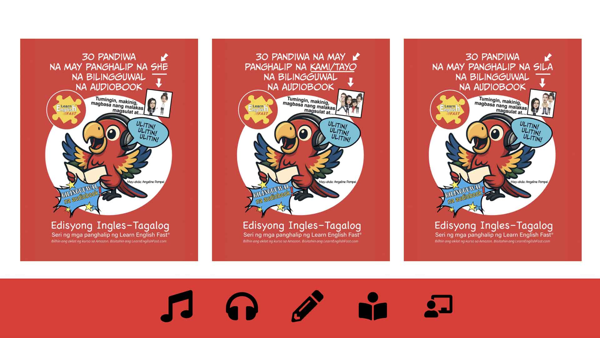 English Tagalog Bilingual Audiobooks pronouns She We They