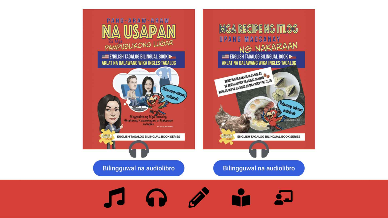 English Tagalog Bilingual Audiobooks