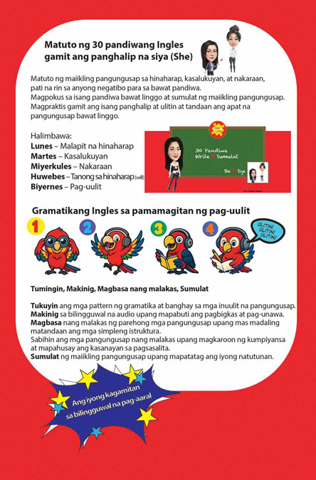 30 Verbs and pronouns She English Tagalog Bilingual Audiobook Co