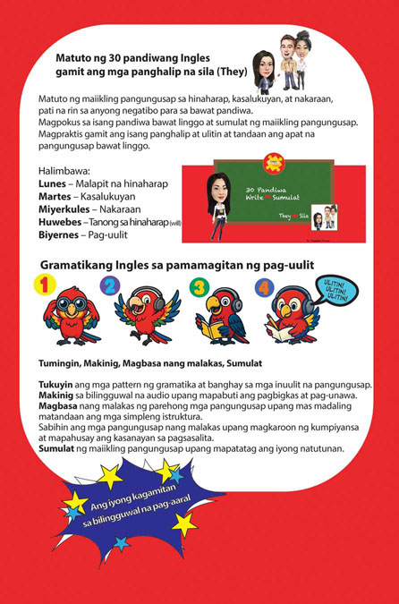 30 Verbs and pronouns They  English Tagalog Bilingual Audiobook